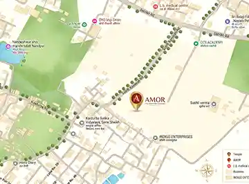CCS Amor Lucknow location map, Chinhat-Satrikh Road,Lucknow